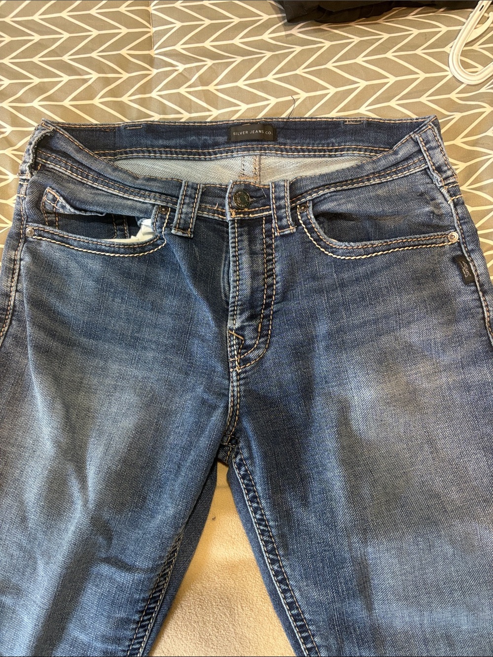 Silver Jeans Men’s Blue Slim Straight Denim Jeans